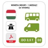 Węgry 1 miesiąc - kat. D2 (e-winieta)